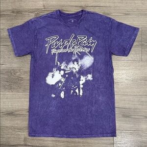 Prince And The Revolution Purple Rain Distressed Wash Band Tee Men’s Size Medium